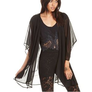 BOHEMIAN BONES SCARAB CHIFFON KIMONO